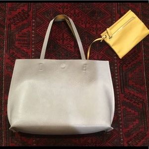 Vegan Leather Large reversible tote